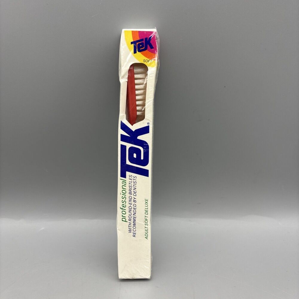 Vintage TEK Toothbrush 1985 Sealed Package